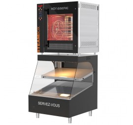 Инфракрасный гриль для кур с витриной самообслуживания DOREGRILL NÉOBOX и системой самоочистки
